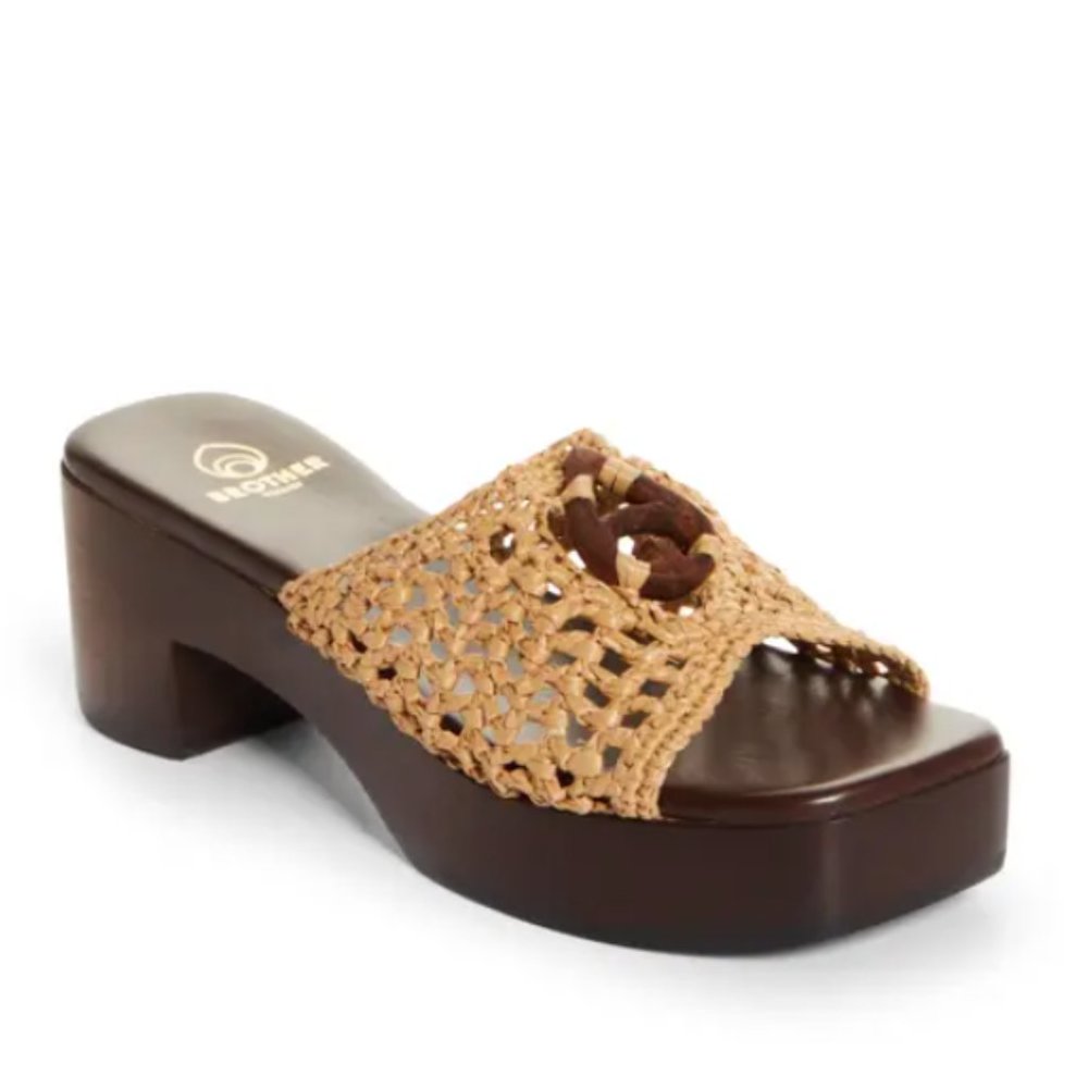 Brother Vellies Aquarius Clogs in Raffia